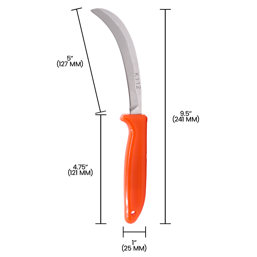 (image for) Zenport Banana Knife K112 5-Inch Straight Steel Blade