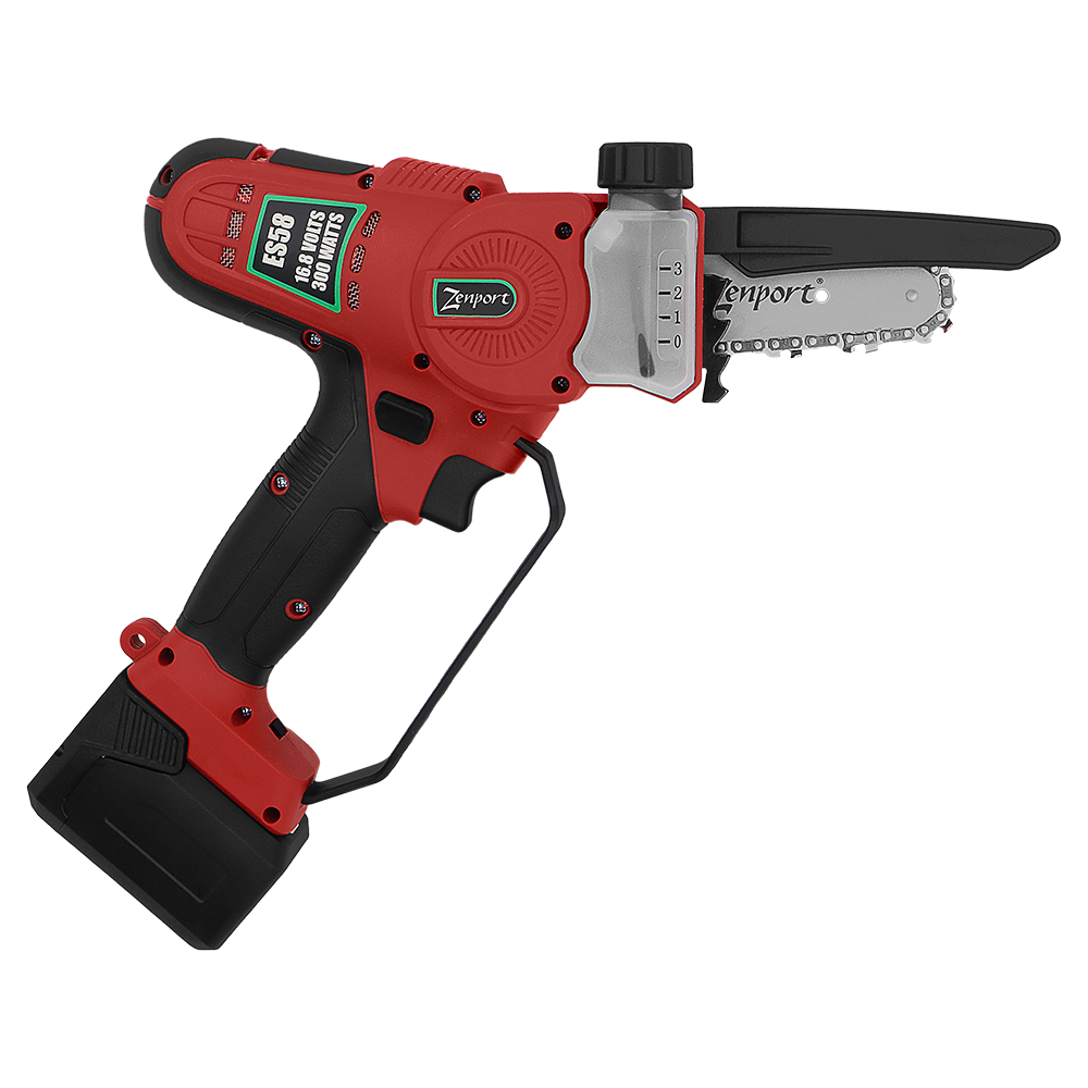 (image for) Zenport Chainsaw ES58 4-Inch, 2.3-Inch Cut, 16.8-Volt Battery, Cordless