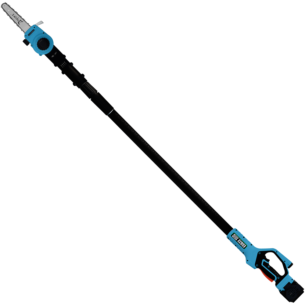 (image for) Zenport Telescopic Chainsaw ES672 8-Foot Reach, 8-Inch Bar, 6.3-Inch Cut, 25-Volt Battery, Cordless