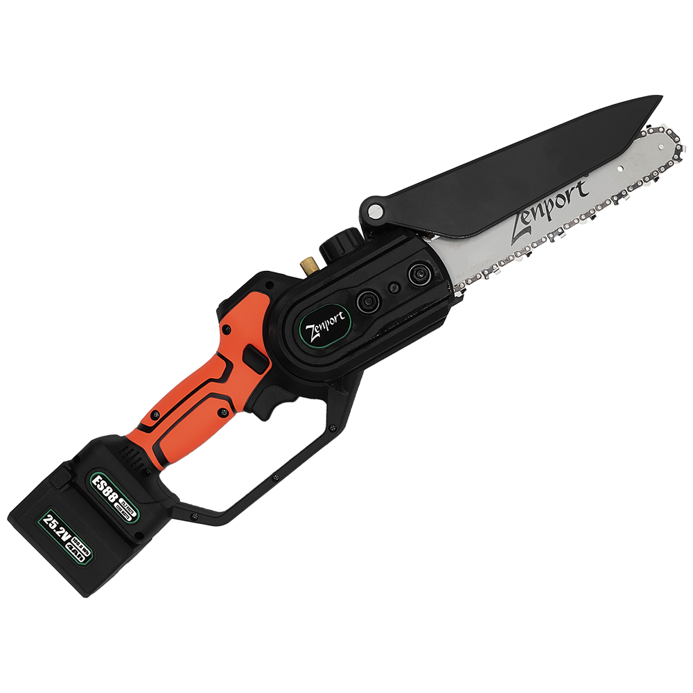 (image for) Zenport Chainsaw ES88 8-Inch Bar, 6.3-Inch Cut, 25-Volt Battery, Cordless