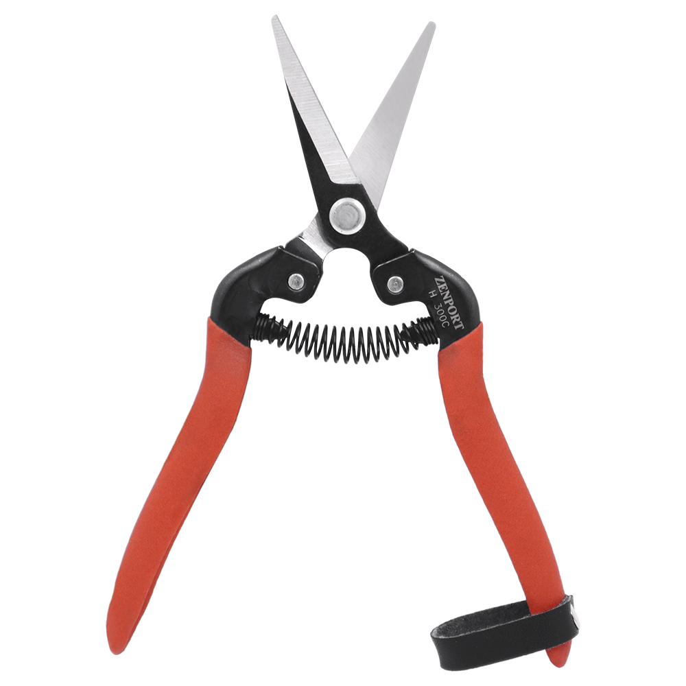 Zenport Shears H300C Harvest Shear, Long Curved Blade, Straight Edge, For Harvesting Grapes, Thinning Plants, Cutting Flowers (image for) Zenport Shears H300C Harvest Shear, Long Curved Blade, Straight Edge, For Harvesting Grapes, Thinning Plants, Cutting Flowers