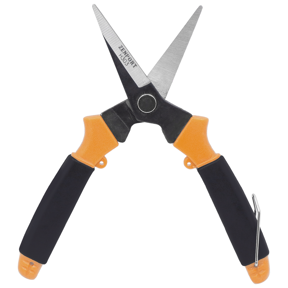 Zenport Shears H303 Needle Nose Shear, Wishbone Spring, Carbon Steel (image for) Zenport Shears H303 Needle Nose Shear, Wishbone Spring, Carbon Steel