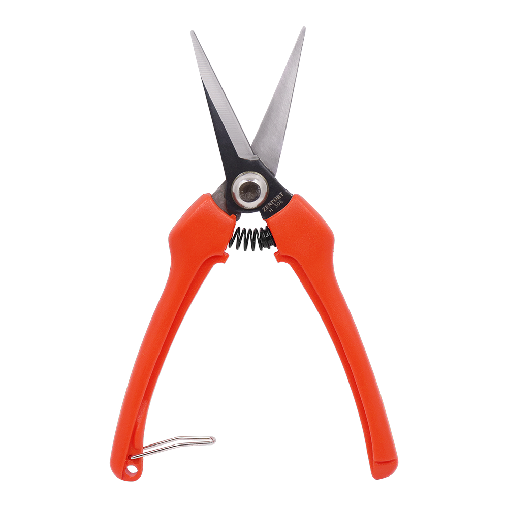 Zenport Shears H306C Euro Style Harvest Shear, Curved Carbon Steel Blade (image for) Zenport Shears H306C Euro Style Harvest Shear, Curved Carbon Steel Blade