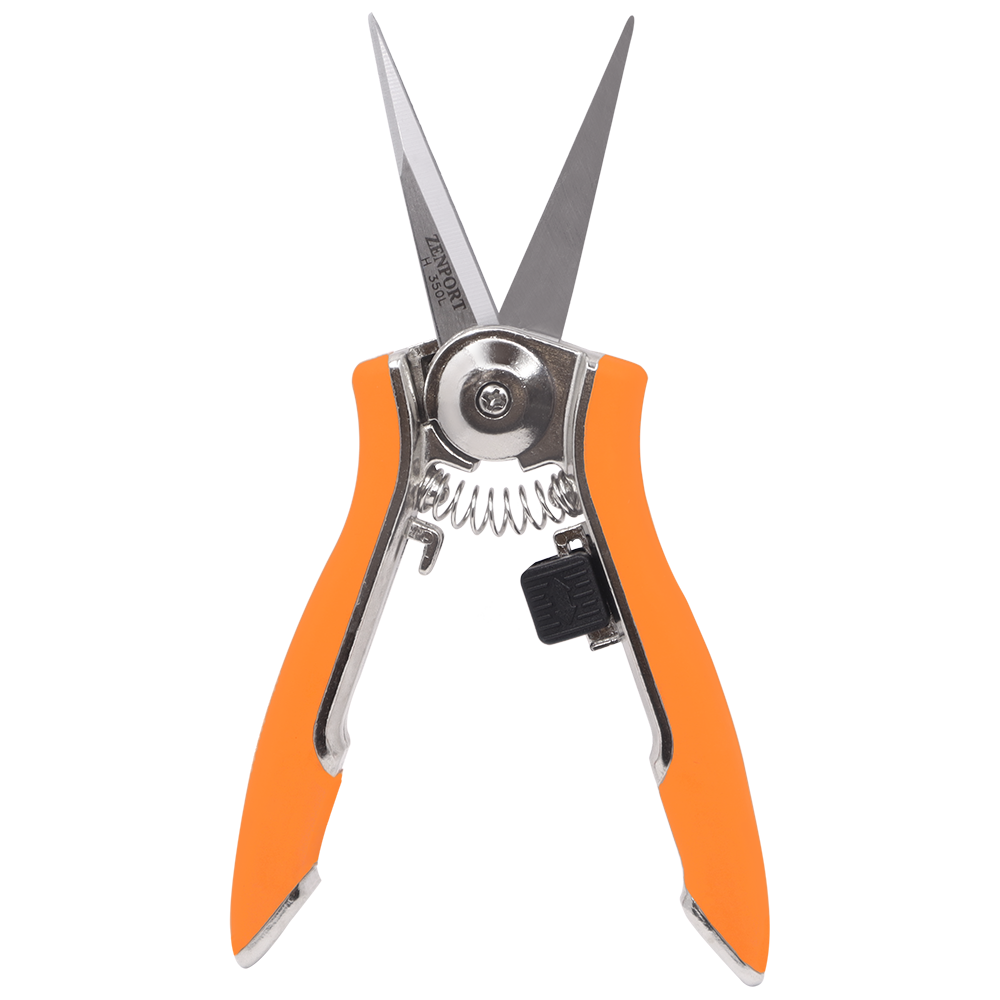 Zenport Shears H350L Long Hydroponic Micro-Trimmer Shears, Cannabis Flower, Weed Trimming Scissors (image for) Zenport Shears H350L Long Hydroponic Micro-Trimmer Shears, Cannabis Flower, Weed Trimming Scissors