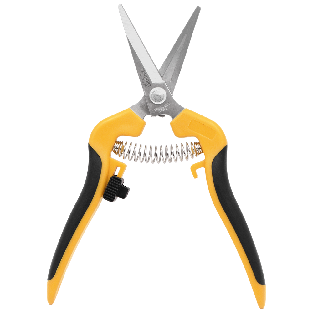 Zenport Shears H357F Straight Comfi-Grip Grape Harvest Shear, Relief Grooved Stainless Blade (image for) Zenport Shears H357F Straight Comfi-Grip Grape Harvest Shear, Relief Grooved Stainless Blade