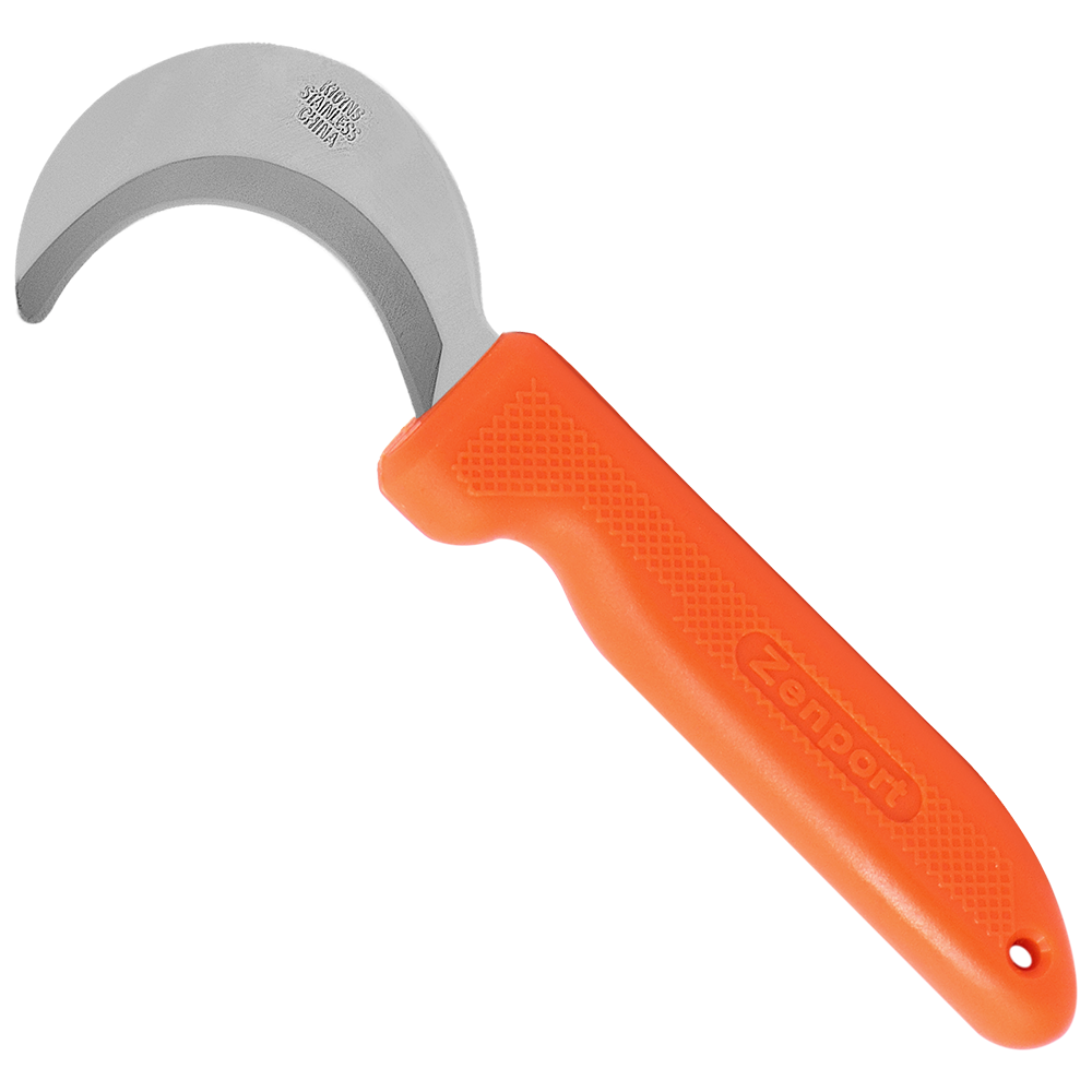 (image for) Zenport Grape Hook Knife K101NS Mini Harvest/Utility Hook Knife, Grape/Melon, 2.5-Inch Curved Stainless Steel Blade