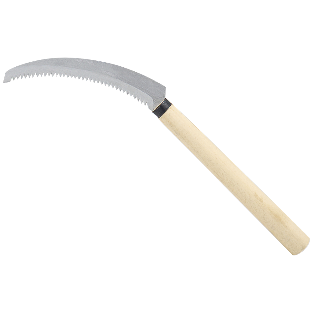 Zenport Sickle K204 Harvest Knife/Weeding Sickle, Wood Handle, Serrated, Japanese, A+ Grade, Stainless Steel, 6.5-Inch Blade (image for) Zenport Sickle K204 Harvest Knife/Weeding Sickle, Wood Handle, Serrated, Japanese, A+ Grade, Stainless Steel, 6.5-Inch Blade