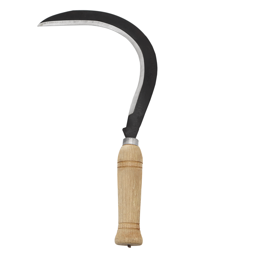 (image for) Zenport Sickle K209F Harvest/Landscape Weeding Scythe, Straight Cutting Edge, Curved Blade, 13-Inch Length