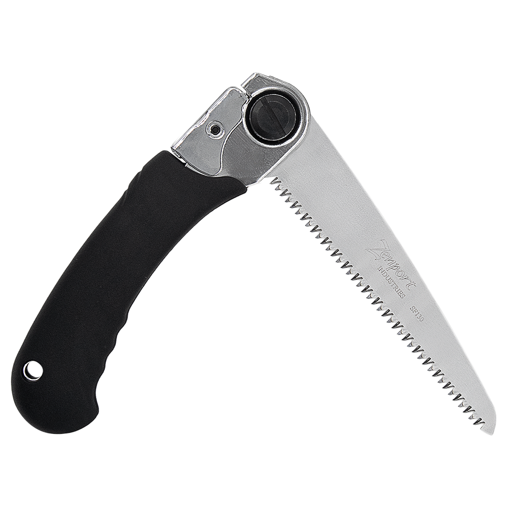 Zenport Saw SF130, 5-inch folding saw, pocket boy, pruning saw, tri-edge, sk5 japanese steel, metal handle (image for) Zenport Saw SF130, 5-inch folding saw, pocket boy, pruning saw, tri-edge, sk5 japanese steel, metal handle
