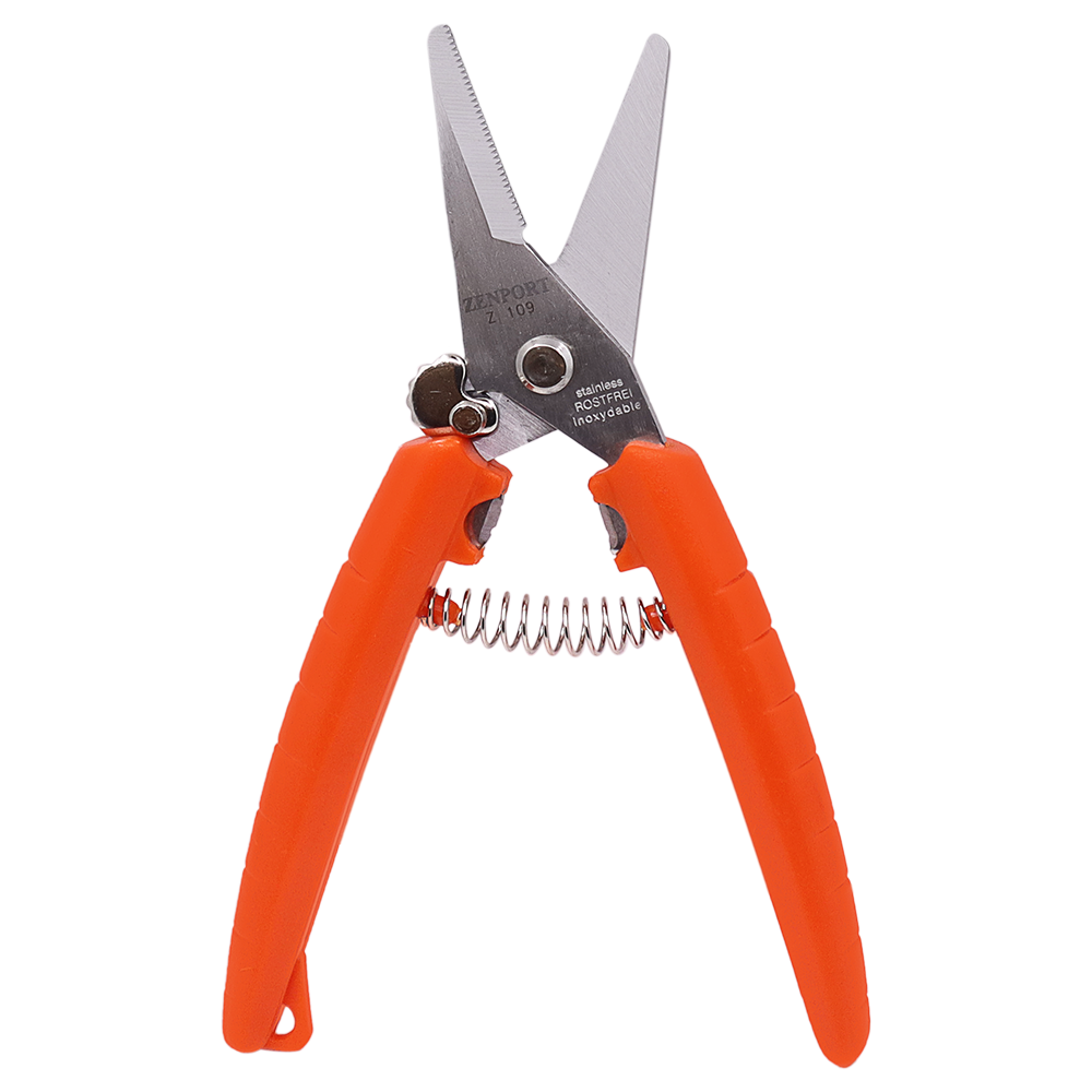 Zenport Z109 Pruner Floral Bunch and Wire Cutter, Stainless Serrated Blades, .75-Inch Cut, 7-Inch Long (image for) Zenport Z109 Pruner Floral Bunch and Wire Cutter, Stainless Serrated Blades, .75-Inch Cut, 7-Inch Long