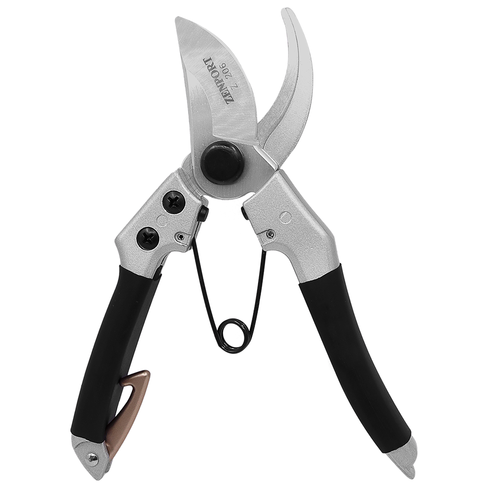 Zenport Z206 Pruner Heavy Duty Japanese Pro, Chrome Plated, 7-Inch Long (image for) Zenport Z206 Pruner Heavy Duty Japanese Pro, Chrome Plated, 7-Inch Long