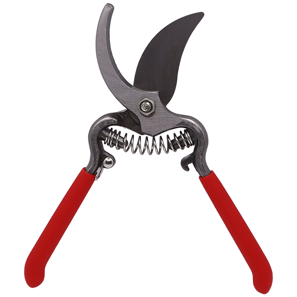 (image for) Zenport Z290 Pruner Classic Forged Steel Pro, Red Cushion Grip, 1-Inch Cut, 8-Inch Long