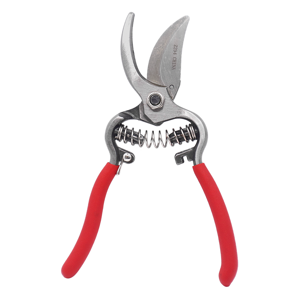 (image for) Zenport Z294 Pruner Ergonomic Forged Steel Pro, Red Handle, 1-Inch Cut, 8-Inch Long
