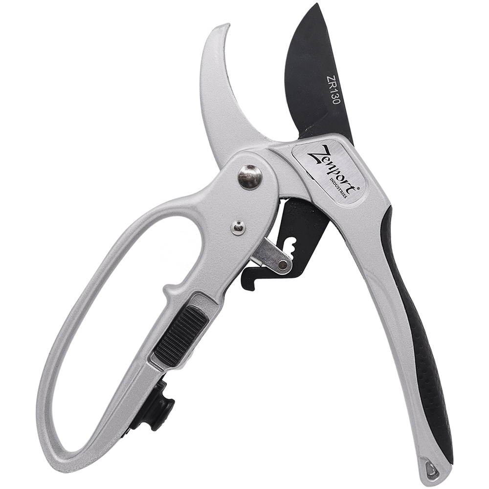 Zenport ZR130 Pruner Ratchet Deluxe, Easy Cutting Action, 1-Inch Cut, 8.5-Inch Long (image for) Zenport ZR130 Pruner Ratchet Deluxe, Easy Cutting Action, 1-Inch Cut, 8.5-Inch Long