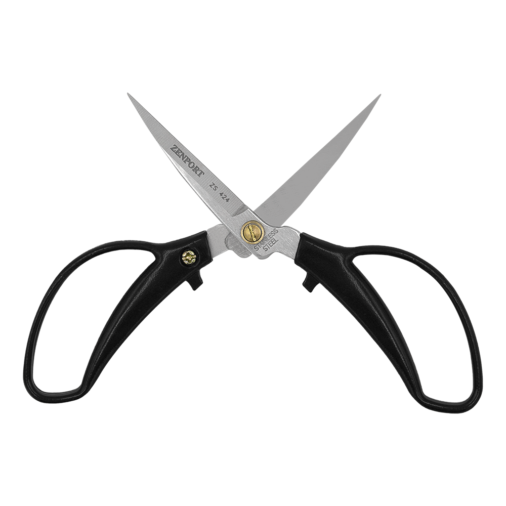Zenport Scissors ZS424 2-inch Blade, 5.9-inches long, Blade Cap, Black (image for) Zenport Scissors ZS424 2-inch Blade, 5.9-inches long, Blade Cap, Black