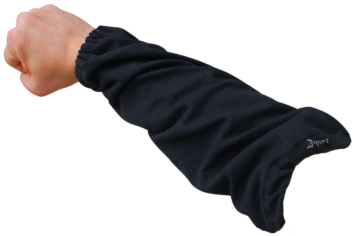Zenport Picking Sleeves AG4021 AgriKon Black Canvas Fruit Picking Sleeves, Protective Armwear, 1-Pair