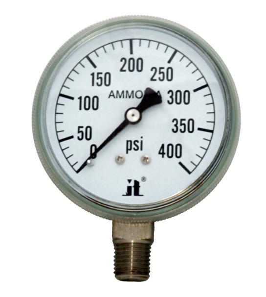 Zenport Zen-Tek Pressure Gauge APG400 Ammonia Gas Pressure Gauge, 0-400 Psi - Click Image to Close