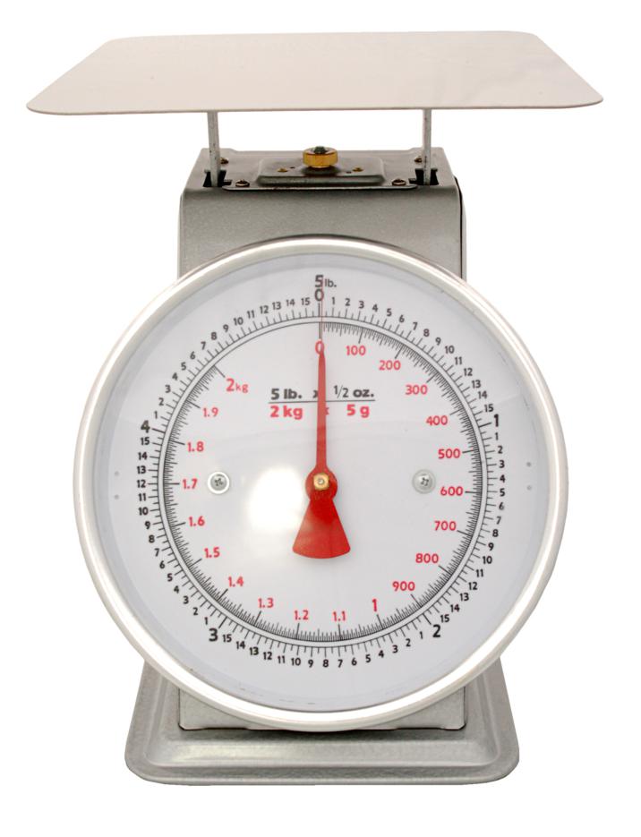 Scale AZD05 Mecánica Bascula Balanza de Dial, 5 Pound, un peso Para las frutas y verduras