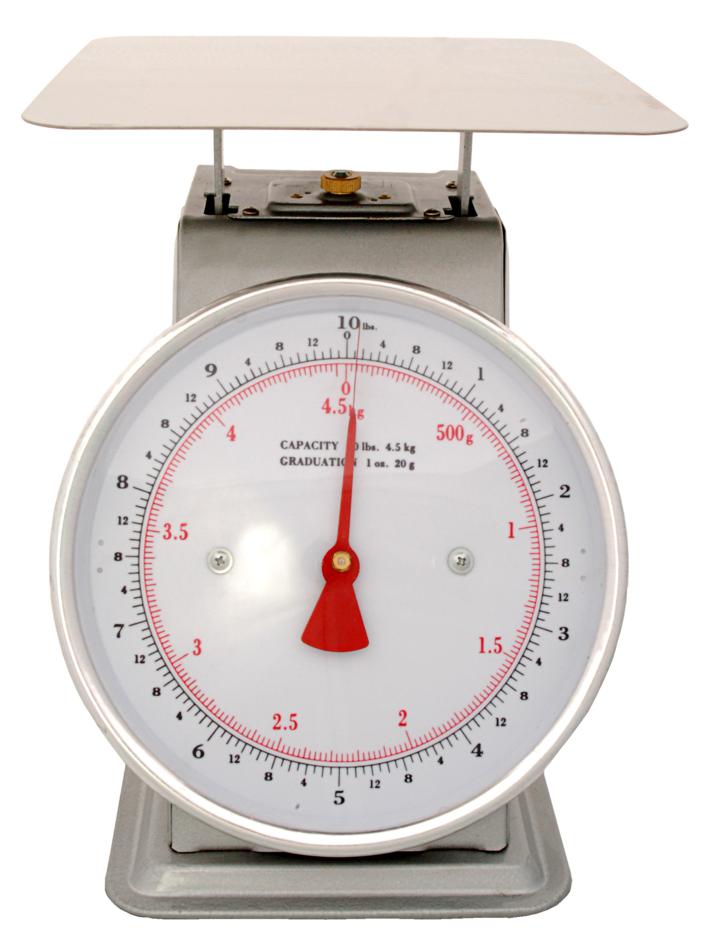 Scale AZD10 Mecánica Bascula Balanza de Dial, 10 Pound, un peso Para las frutas y verduras