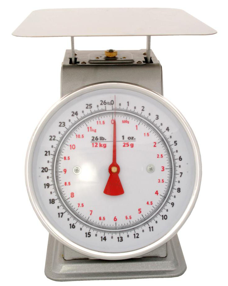 Scale AZD25 Mecánica Bascula Balanza de Dial, 25 Pound, un peso Para las frutas y verduras