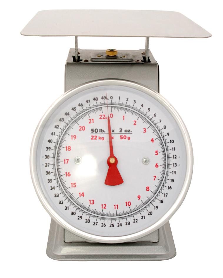 Scale AZD100 Mecánica Bascula Balanza de Dial, 100 Pound, un peso Para las frutas y verduras