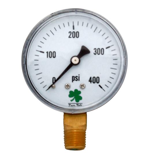 Zenport Zen-Tek Pressure Gauge DPG400 Dry Air Pressure Gauge, 0-400 Psi - Click Image to Close