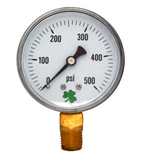 Zenport Zen-Tek Pressure Gauge DPG500 Dry Air Pressure Gauge, 0-500 Psi - Click Image to Close