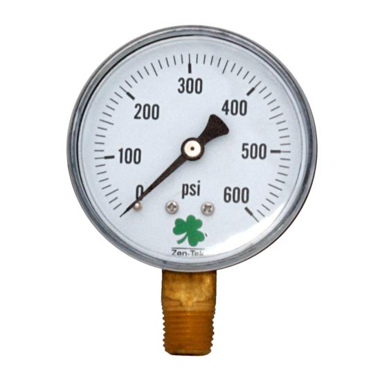 Zenport Zen-Tek Pressure Gauge DPG600 Dry Air Pressure Gauge, 0-600 Psi - Click Image to Close