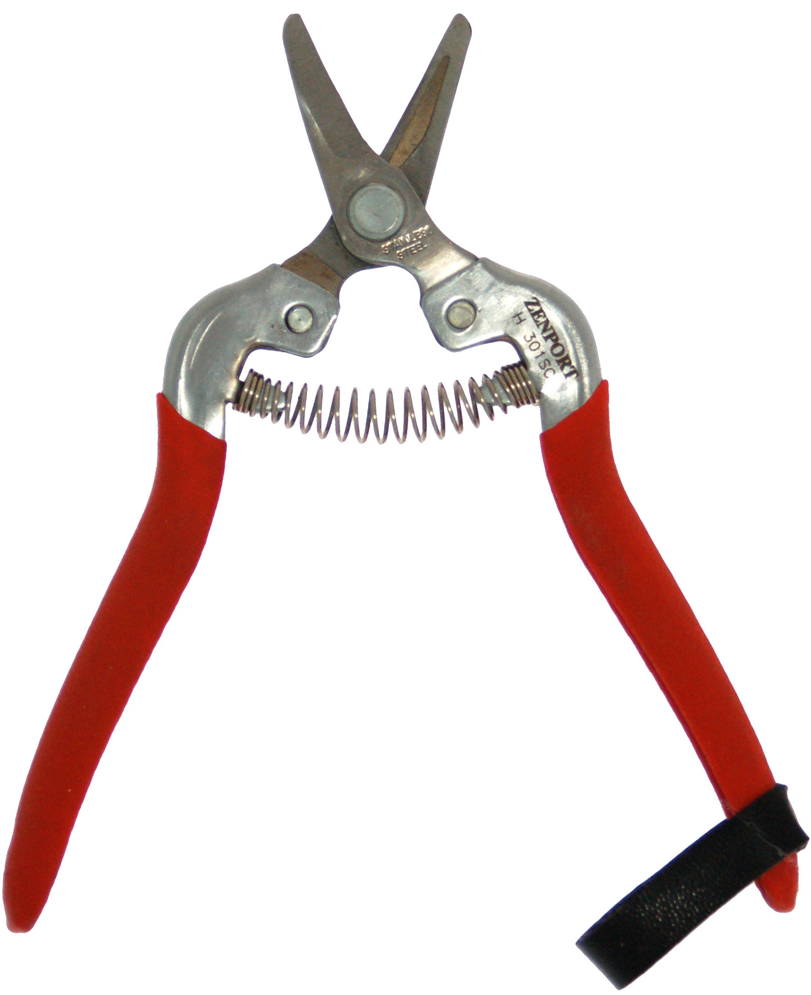 Zenport Shears H301SC Fruit Harvest Shear, Short Curved Stainless Steel Blades - Click Image to Close