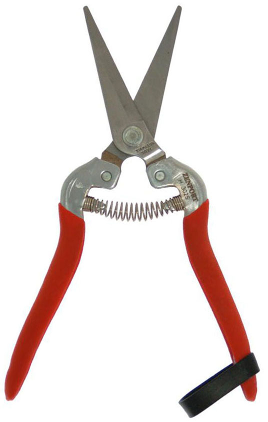 Zenport Shears H302S Harvest Shear, Serrated Long Stainless Blade