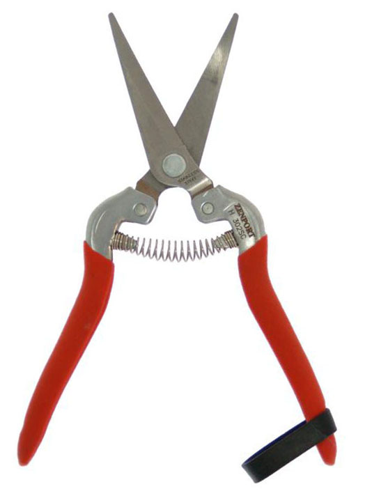 Zenport H300SC Shears, Harvest Shear, Long Stainless Steel Curved Blades