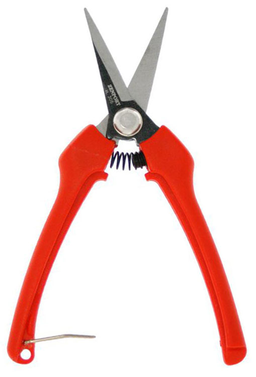Zenport Shears H306 Box of 10, Euro Style Harvest Shear, Curved Carbon Steel Blade