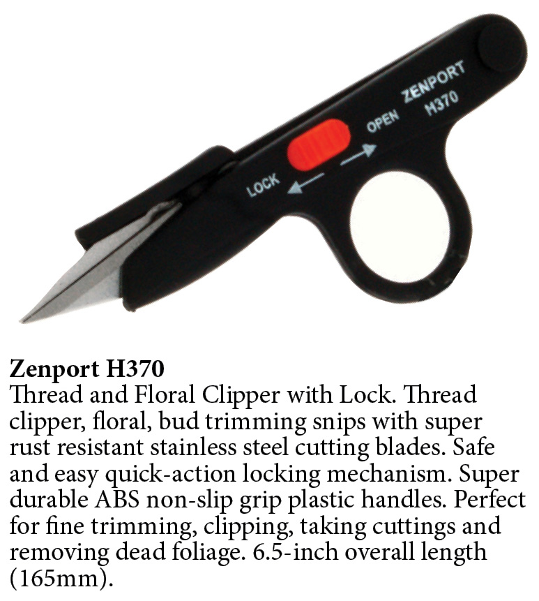 Zenport Shears H370 Thread and Floral Clipper with Lock, Flower Trimming Scissors - Click Image to Close