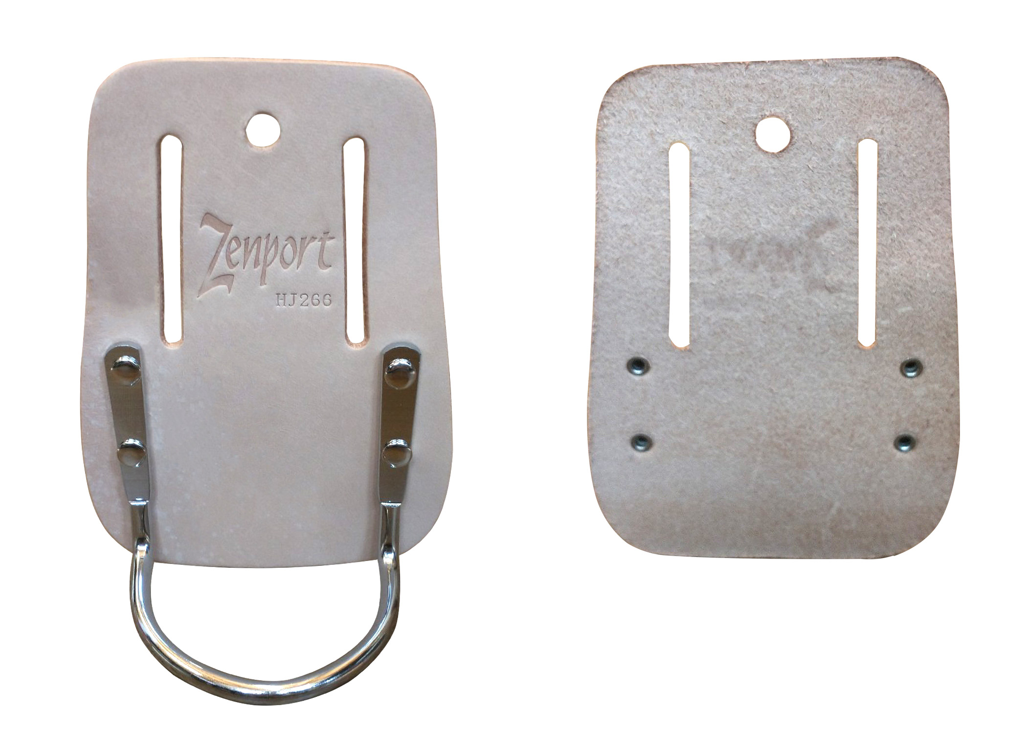 Zenport Holster HJ266 Saddle Leather Tool Belt Hammer Holder - Click Image to Close