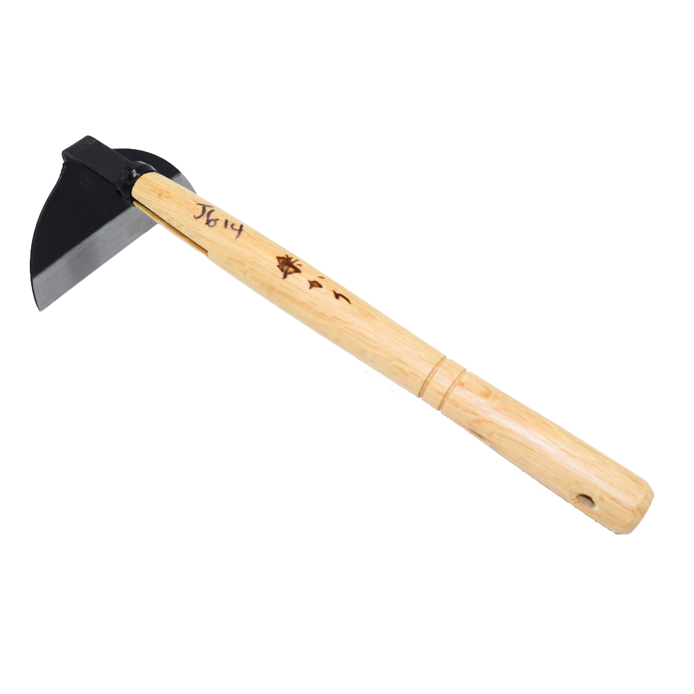 Zenport J6-14 Kusa-Kaki Half Moon Hoe, Wood Handle, 13-Inch Long, 5-Inch Blade - Click Image to Close