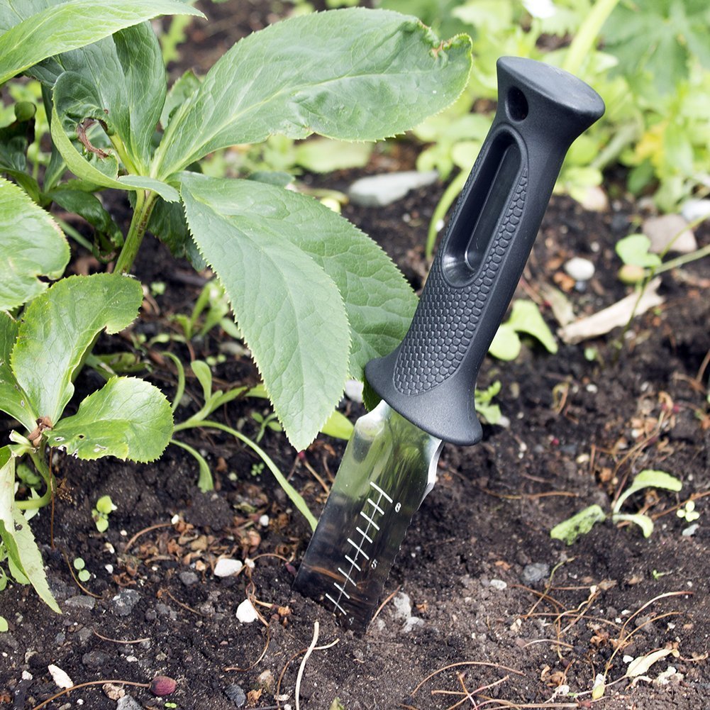 Zenport Garden ZenBori Soil Knife K247 Soil Knife With Sheath And 6-Inch Stainless Steel Serrated Blad