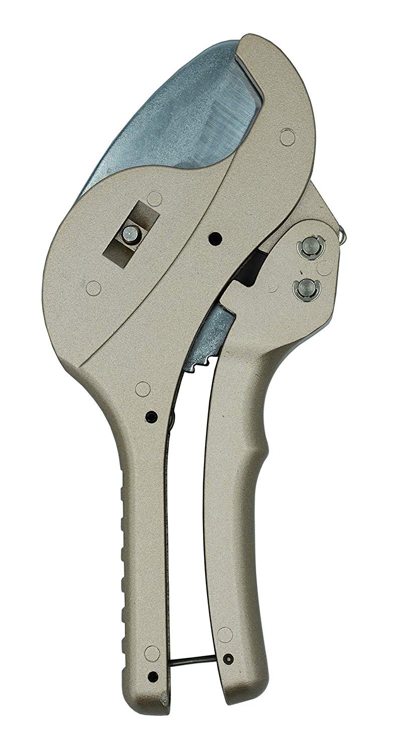 Zenport Q42 Pruner PVC Pipe Cutter, 1.65-inch Cut, Ratchet Action