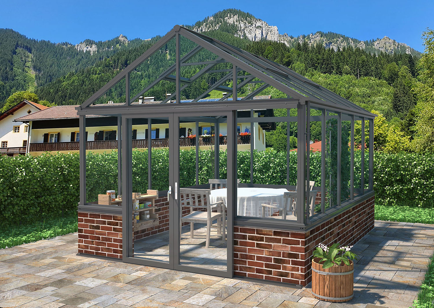 Zenport Villandry Sunroom SH10A1C, 135.5-SqFt, 12.9 X 10.5-Feet