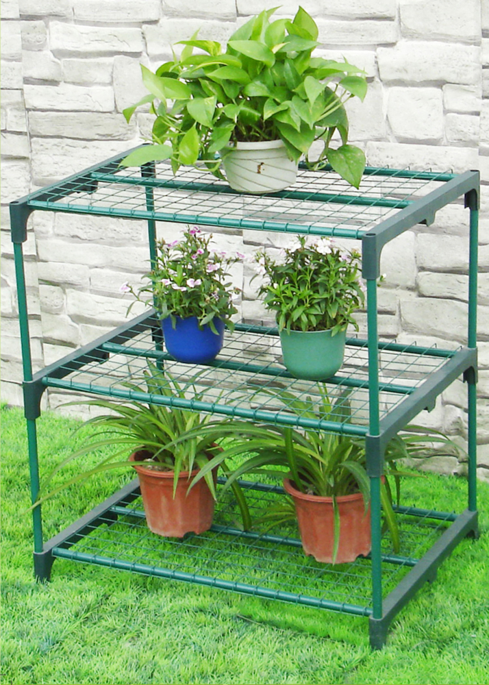 Zenport Shelving Station SH3222A Three Tier Greenhouse Plant Growing - Click Image to Close