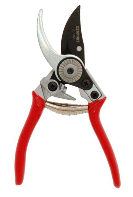 Zenport Pruner Z102 Small Landscape Crew, Die Cast Aluminum Handles, .8-Inch Cut, 7-Inch