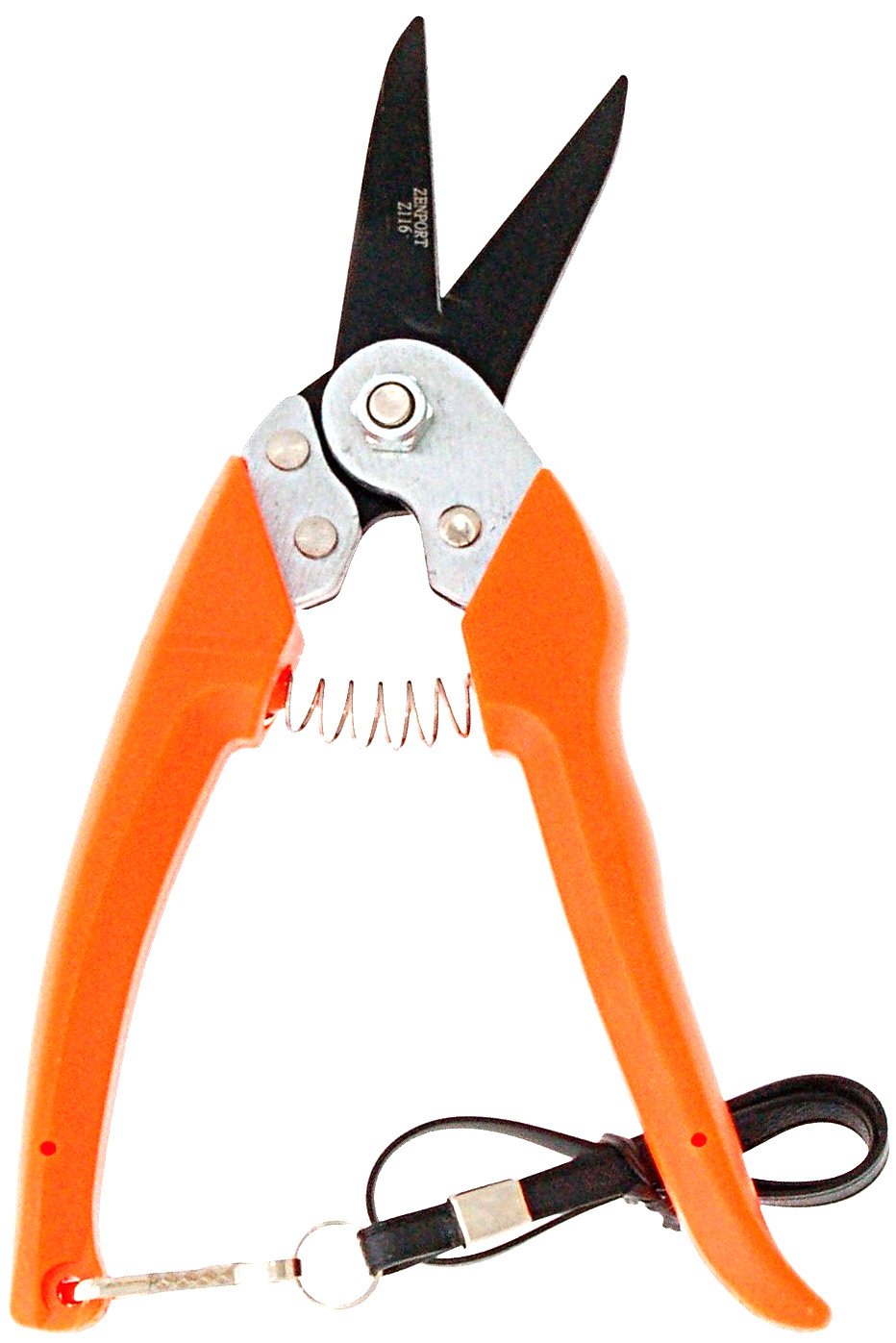 Zenport Z116 Pruner Hoof and Floral Trimming Shear, Teflon Coated, Twin-Blade, .8-Inch Cut, 8-Inch Long - Click Image to Close