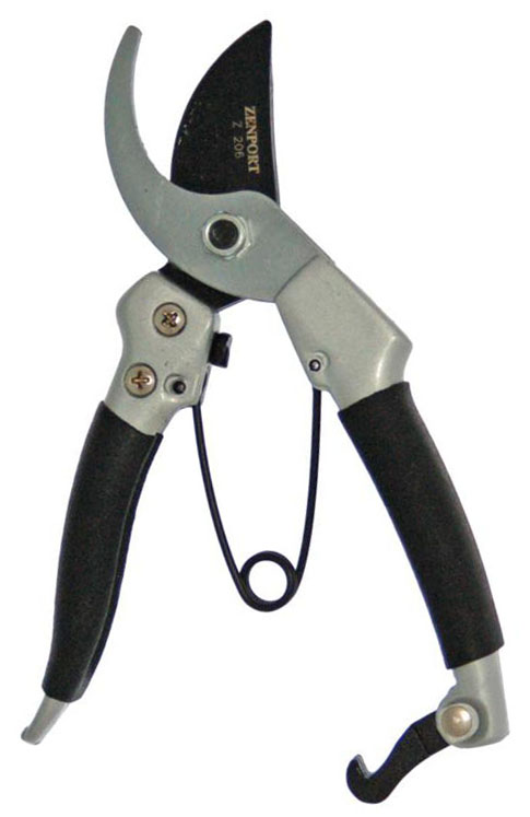 Zenport Pruner Z206 Heavy Duty Japanese Pro, Chrome Plated, 7-Inch Long