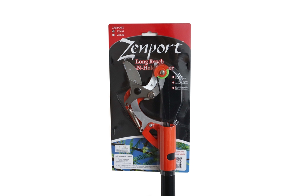 Cisaille longue Zenport ZL631 de 96 pouces télescopique à deux mains, coupe et maintien, pour la taille des arbres fruitiers
