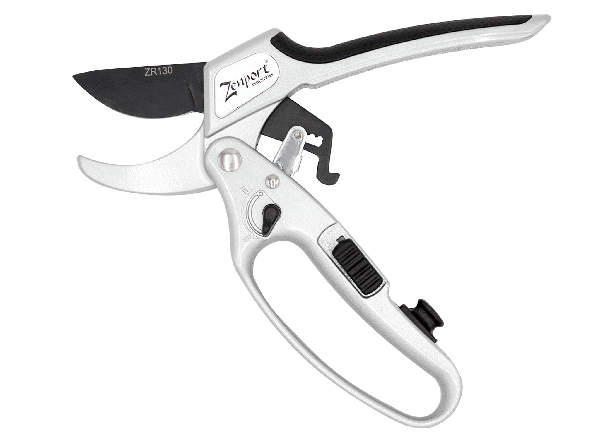 Zenport ZR130 Pruner Ratchet Deluxe, Easy Cutting Action, 1-Inch Cut, 8.5-Inch Long - Click Image to Close