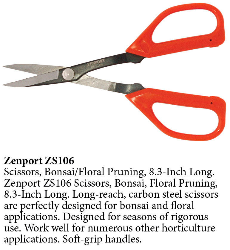 Zenport Scissors ZS106 Scissors, Bonsai, Floral Pruning, 8.3-Inch Long