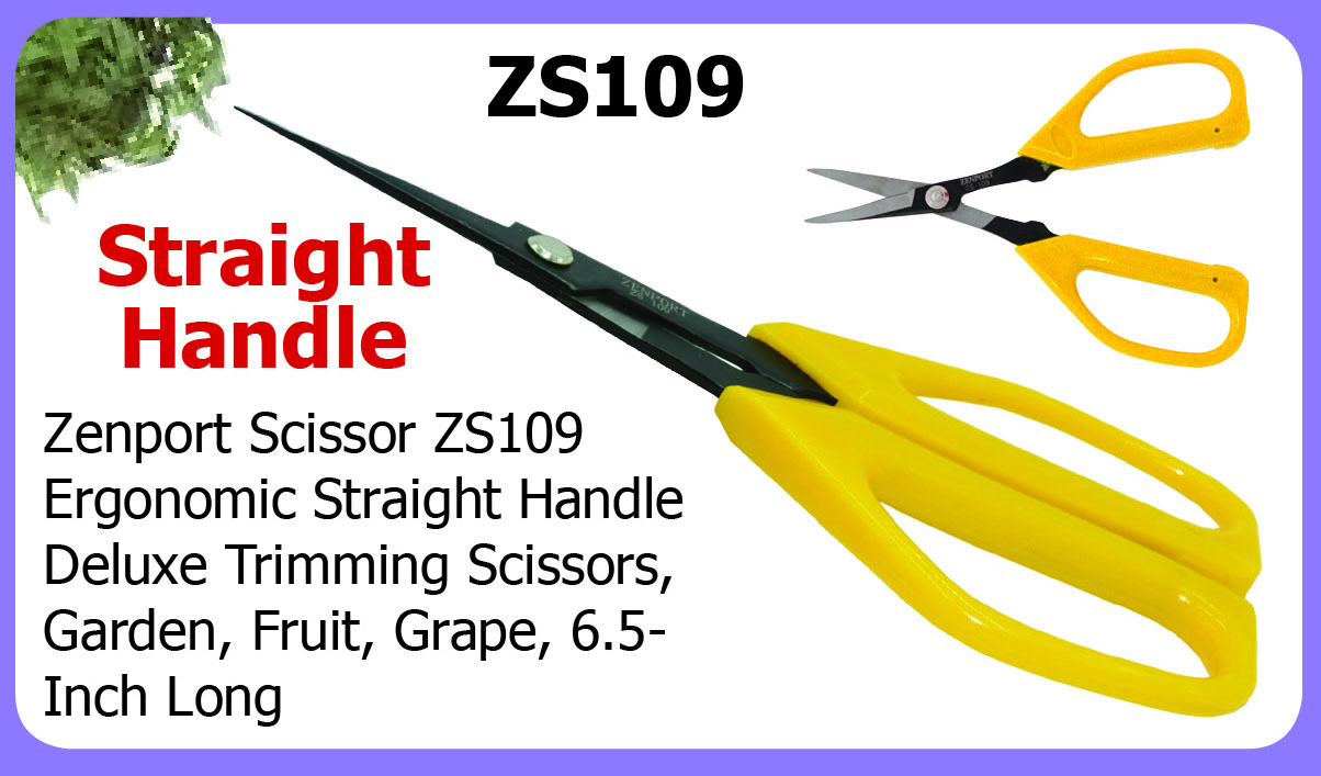 Zenport Cortar Tijeras ZS109 de lujo, jardín, fruta, uva, 6.5 pulgadas de largo