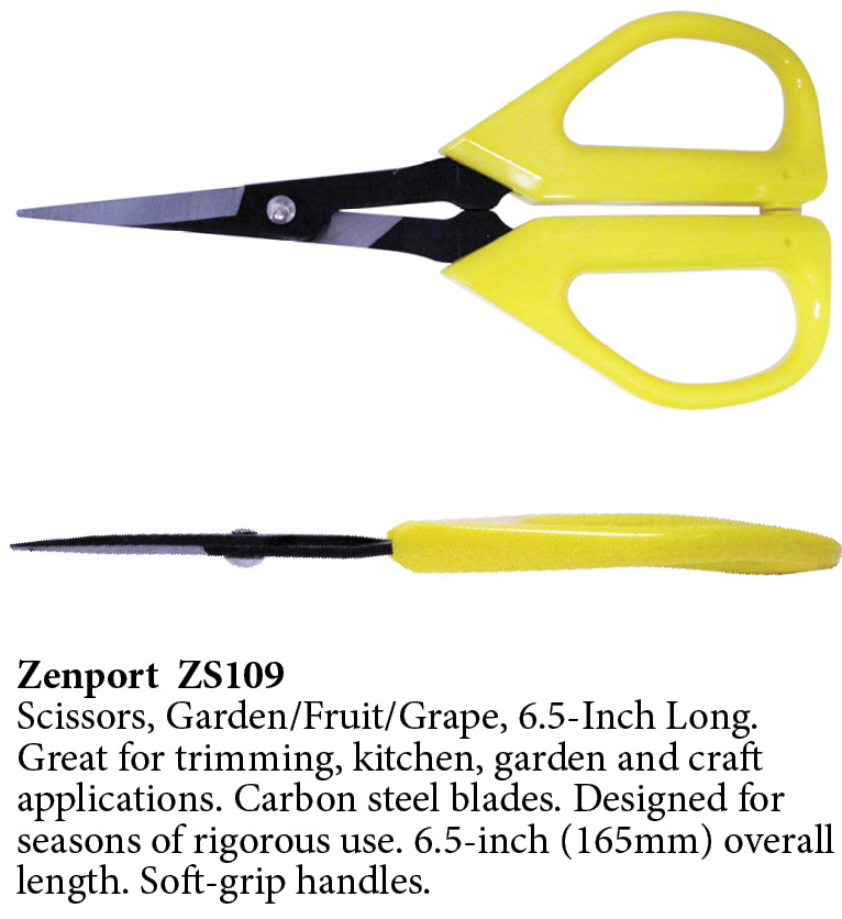 Zenport Cortar Tijeras ZS109 de lujo, jardín, fruta, uva, 6.5 pulgadas de largo