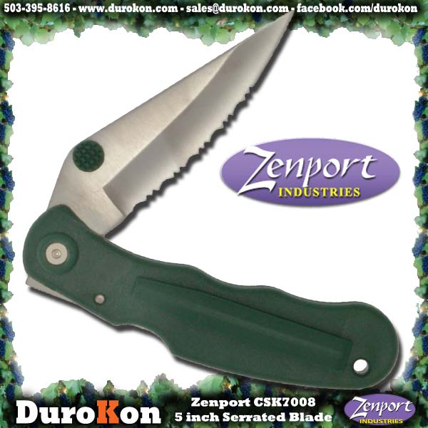 Zenport Folding Knife CSK7008 5 inch Serrated Folding Knife - Click Image to Close