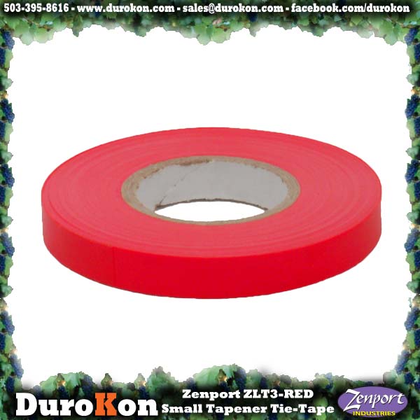 Zenport Tie Tape ZL0012R Small Tapener Red Plant Tie Tape, 50-Feet, 6-MIL (ZL99/MAX HTB)