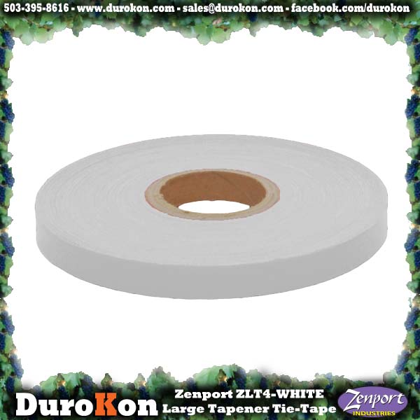 Zenport Tie Tape ZL0015-8MIL Large Tapener White Plant Tie Tape, 180-Feet, 8-MIL (ZL100/ZL919/MAX HTB2 N)